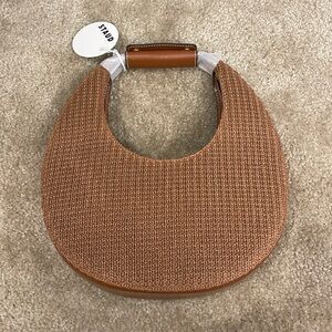 STAUD Brown Woven Bag